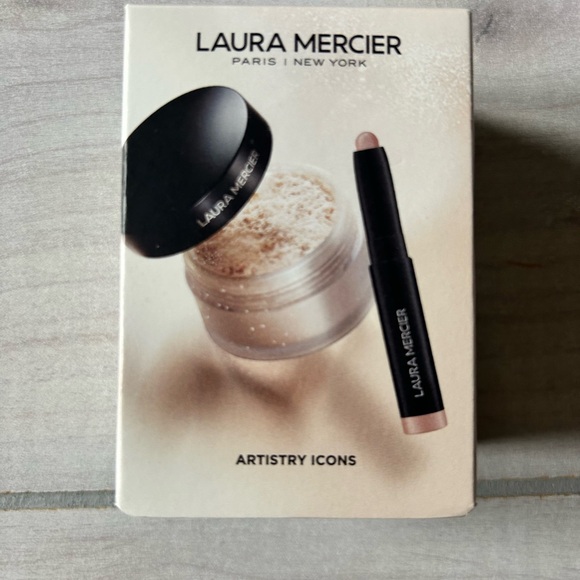 NWT Laura Mercier Translucent Powder and Rose Gold Stick Eye Shadow Set - Picture 2 of 5